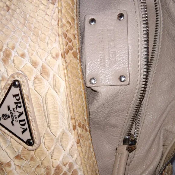 PRADA Authentic Python Handbag - Picture 8 of 14